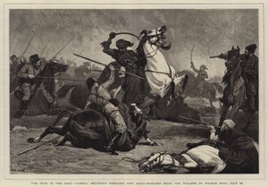 De Oorlog in het Oosten, Gevecht tussen Kozakken en Bashi-Bazouks nabij het Dorp Haidar Keui, 16 juli